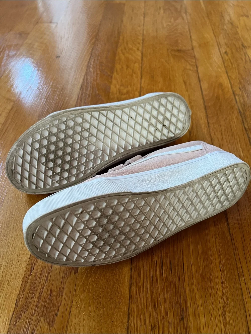 Vans Pink Velcro Skate-Style Sneakers